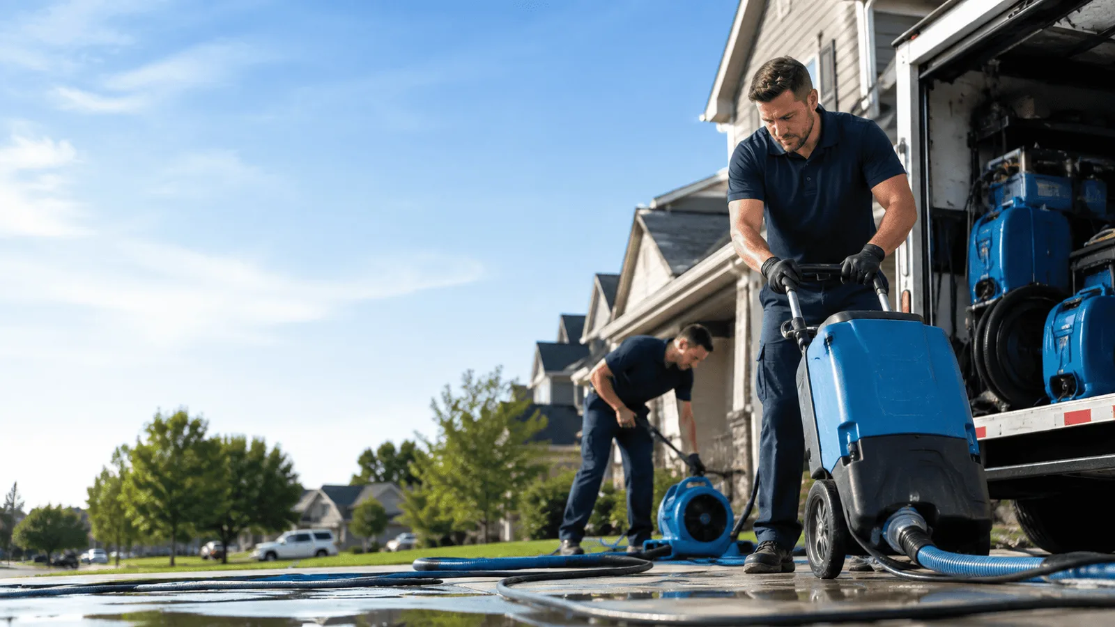 Basement Flooding being performed in Hillsdale, NY